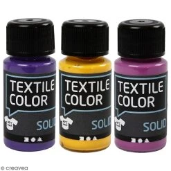 Creativ Company Peinture Pour Tissu Peinture Tissu Textile Color Solid - Plusieurs Coloris - 50 Ml