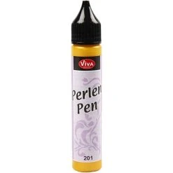 Viva Decor Peinture Acrylique Perle Pen, 25 Ml, Jaune Soleil