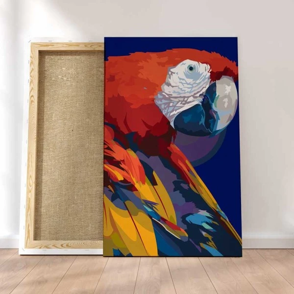 Peinture Par Numéros Peinture Numéro Perroquet Rouge 3 Peinture Par Numéros Peinture Numéro Perroquet Rouge
