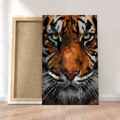 Peinture Par Numéros Peinture Numéro Plan Serré Du Tigre