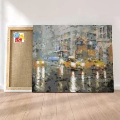 Peinture Par Numéros Peinture Numéro Pluie Orange À Manhattan