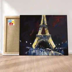 Peinture Par Numéros Peinture Numéro Pluie Sur La Tour Eiffel
