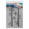 Accessoires Bombes De Peinture Pochoir A5 - Motif Branches De Bambou - Qbix -Creavea Shop pochoir a5 motif branches de bambou qbix p