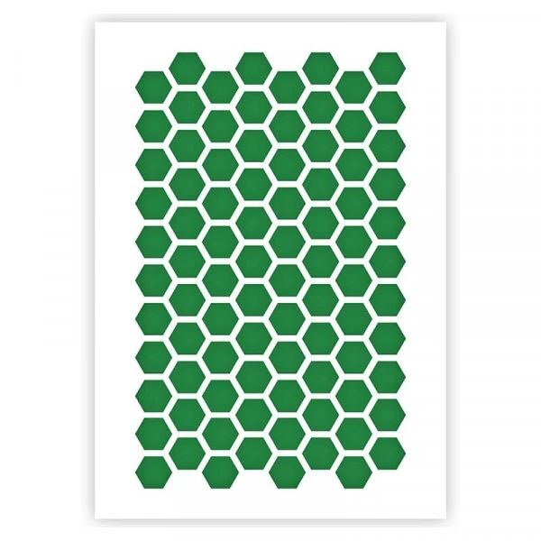 Accessoires Bombes De Peinture Pochoir A5 - Motif Géométrique Hexagonal - Qbix 4 Accessoires Bombes De Peinture Pochoir A5 - Motif Géométrique Hexagonal - Qbix – Image 2