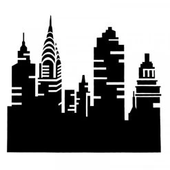 Colours Accessoires Bombes De Peinture Pochoir - Motif New York - Repositionnable - 42 X 46 Cm - Peinture - Décoration