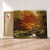 Peinture Par Numéros Peinture Numéro Pont De L'Automne -Creavea Shop pont de lautomne p
