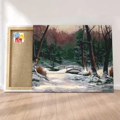 Peinture Par Numéros Peinture Numéro Pont De L'Hiver