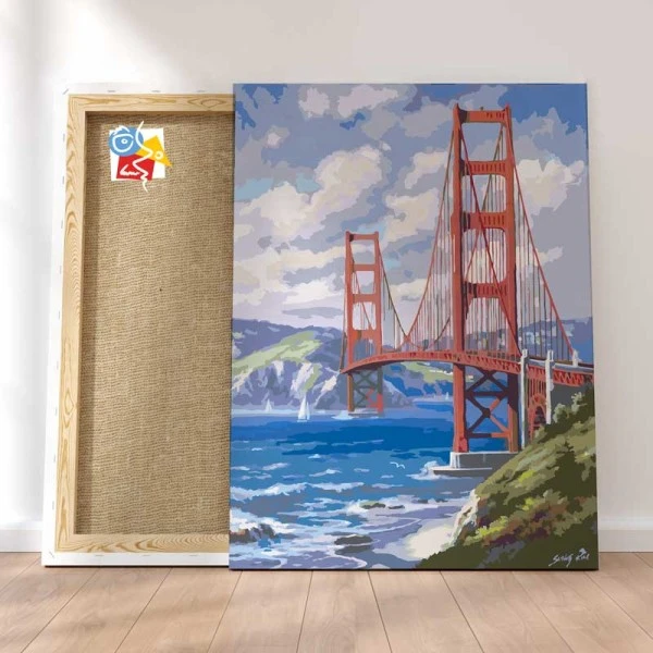 Peinture Par Numéros Peinture Numéro Pont Doré 3 Peinture Par Numéros Peinture Numéro Pont Doré