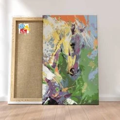 Peinture Par Numéros Peinture Numéro Portrait De Cheval Coloré