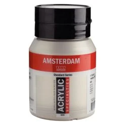 Set Peinture Acrylique Pot Peinture Acrylique 500ml Amsterdam Argent