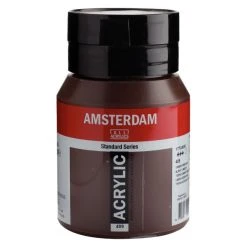Set Peinture Acrylique Pot Peinture Acrylique 500ml Amsterdam Terre Ombre Brûlée