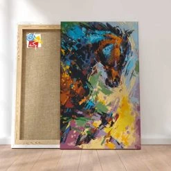 Peinture Par Numéros Peinture Numéro Raven Le Cheval Impétueux