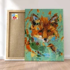 Peinture Par Numéros Peinture Numéro Renard Coloré Moderne