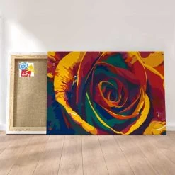 Peinture Par Numéros Peinture Numéro Rose Multicolore