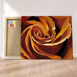 Peinture Par Numéros Peinture Numéro Rose Orange