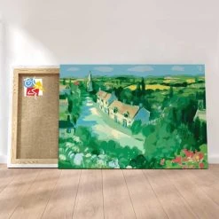 Peinture Par Numéros Peinture Numéro Sentier Du Quartier Résidentiel