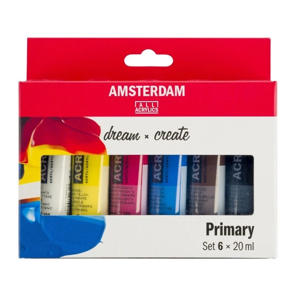 Set Peinture Acrylique Set De 6 Tubes De Peinture Acrylique Amsterdam 20ml Couleurs Primaires 3 Set Peinture Acrylique Set De 6 Tubes De Peinture Acrylique Amsterdam 20ml Couleurs Primaires