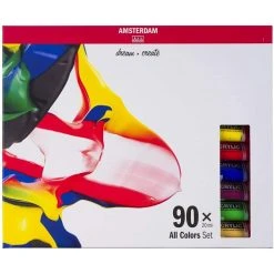 Set Peinture Acrylique Set De 90 Tubes De 20 Ml Peinture Acrylique Amsterdam