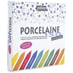 Pébéo Feutre Porcelaine Set De Feutres Porcelaine P150 - Pointe Fine 0,7 Mm - 9 Pcs -Creavea Shop set de feutres porcelaine p150 pointe fine 07 mm 9 pcs p 6