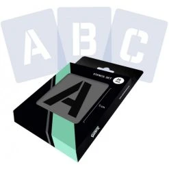 Accessoires Bombes De Peinture Set De Pochoirs 5 Cm - Alphabet N 1 - Qbix