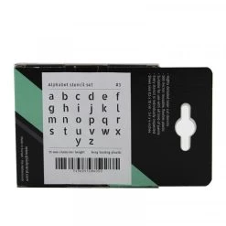 Accessoires Bombes De Peinture Set De Pochoirs 5 Cm - Alphabet N 3 - Qbix -Creavea Shop set de pochoirs 5 cm alphabet n 3 qbix p 2