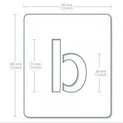 Accessoires Bombes De Peinture Set De Pochoirs 5 Cm - Alphabet N 3 - Qbix -Creavea Shop set de pochoirs 5 cm alphabet n 3 qbix p 3