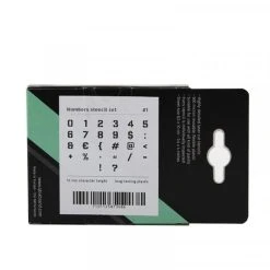 Accessoires Bombes De Peinture Set De Pochoirs 5 Cm - Chiffres Et Caractères Spéciaux N 1 - Qbix -Creavea Shop set de pochoirs 5 cm chiffres et caracteres speciaux n 1 qbix p 2