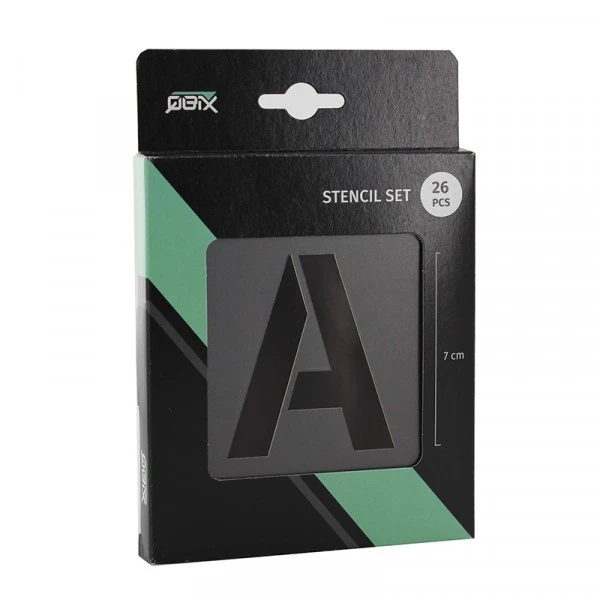 Accessoires Bombes De Peinture Set De Pochoirs 7 Cm - Alphabet N 1 - Qbix 3 Accessoires Bombes De Peinture Set De Pochoirs 7 Cm - Alphabet N 1 - Qbix