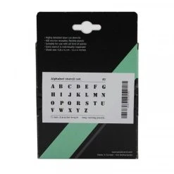 Accessoires Bombes De Peinture Set De Pochoirs 7 Cm - Alphabet N 2 - Qbix -Creavea Shop set de pochoirs 7 cm alphabet n 2 qbix p 2