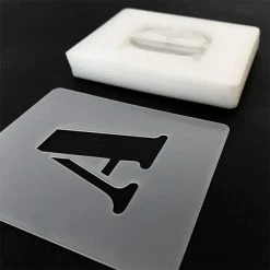 Accessoires Bombes De Peinture Set De Pochoirs 7 Cm - Alphabet N 2 - Qbix -Creavea Shop set de pochoirs 7 cm alphabet n 2 qbix p 3