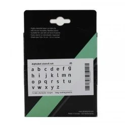 Accessoires Bombes De Peinture Set De Pochoirs 7 Cm - Alphabet N 3 - Qbix -Creavea Shop set de pochoirs 7 cm alphabet n 3 qbix p 2