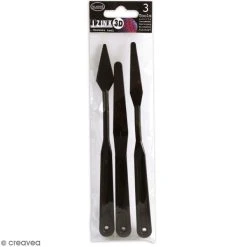 Aladine Outils Divers Set De Spatules Pour Pâte De Texture 3D - 3 Pcs