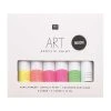 Rico Design Set Peinture Acrylique - Fluo - 6 X 12 Ml -Creavea Shop set peinture acrylique fluo 6 x 12 ml p