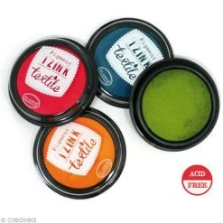 Aladine Stampo'textile - Encreur Textile Izink - 7 Cm - 12 Coloris