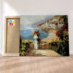 Peinture Par Numéros Peinture Numéro Surplombant Le Port