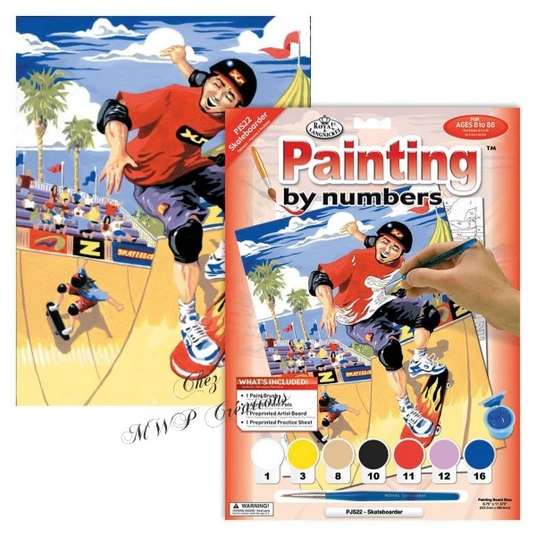 Royal & Langnickel Peinture Numéro Tableau Peinture Par Numéros "Skateur" 3 Royal & Langnickel Peinture Numéro Tableau Peinture Par Numéros "Skateur"