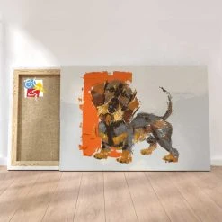 Peinture Par Numéros Peinture Numéro Teckel A Moustache