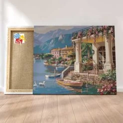 Peinture Par Numéros Peinture Numéro Terrasse Sur Le Canal