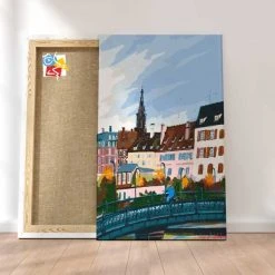 Peinture Par Numéros Peinture Numéro Traversant La Rivière