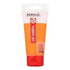 Royal Talens Set Peinture Acrylique Tube De Peinture Acrylique Art Creation Talens 75ml Orange Azo