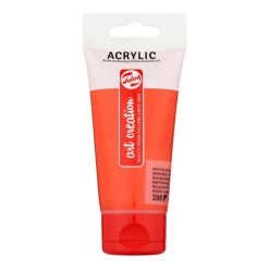 Royal Talens Set Peinture Acrylique Tube De Peinture Acrylique Art Creation Talens 75ml Rouge Naphtol Clair