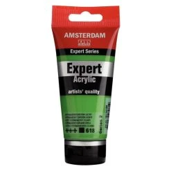 Set Peinture Acrylique Tube De Peinture Acrylique - Vert Permanent Clair 618 - Expert Acrylic - Amsterdam