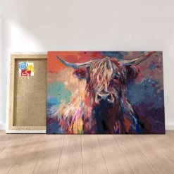 Peinture Par Numéros Peinture Numéro Vache Des Highlands