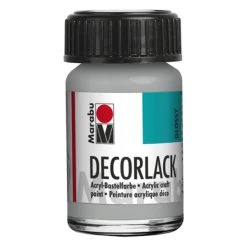 Marabu Peinture Acrylique Vernis Acrylique "Decorlack" - 15 Ml - Argent Métallique