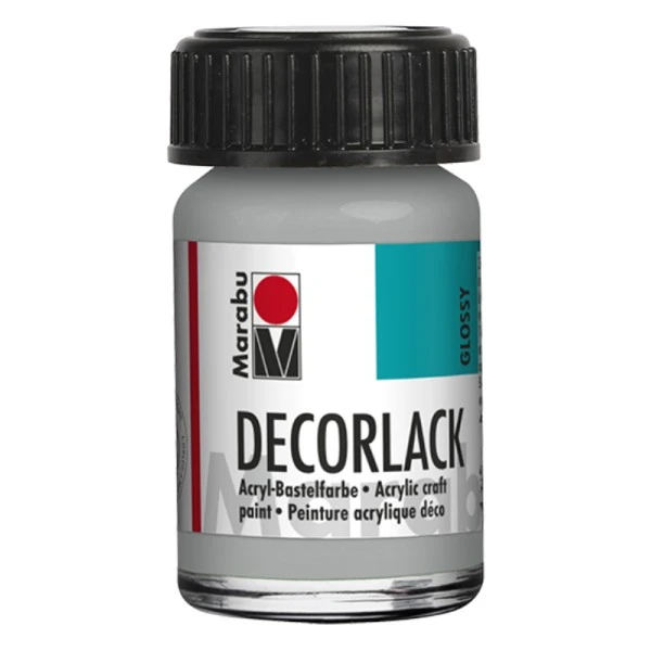 Vernis acrylique "Decorlack" - 15 ml - Argent métallique Marabu Peinture Acrylique Vernis Acrylique "Decorlack" - 15 Ml - Argent Métallique -Creavea Shop vernis acrylique decorlack 15 ml argent metallique p