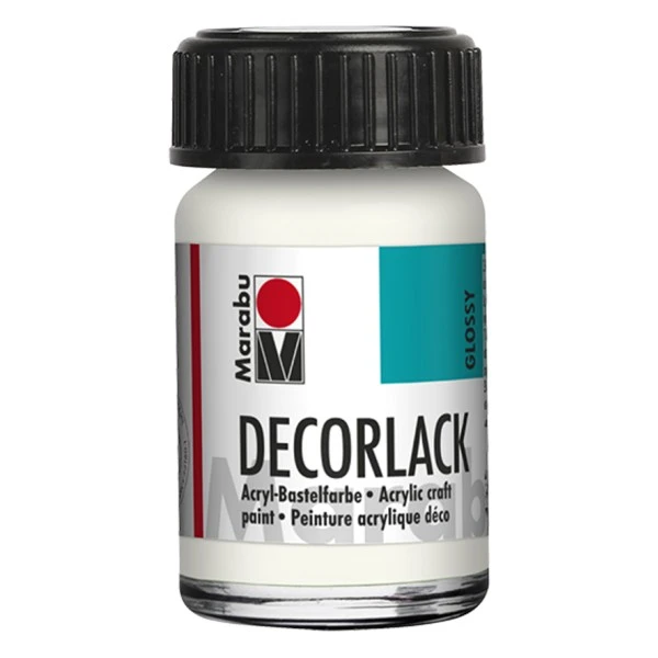 Vernis acrylique "Decorlack" - 15 ml - Blanc Marabu Peinture Acrylique Vernis Acrylique "Decorlack" - 15 Ml - Blanc -Creavea Shop vernis acrylique decorlack 15 ml blanc p