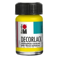 Marabu Peinture Acrylique Vernis Acrylique "Decorlack" - 15 Ml - Jaune