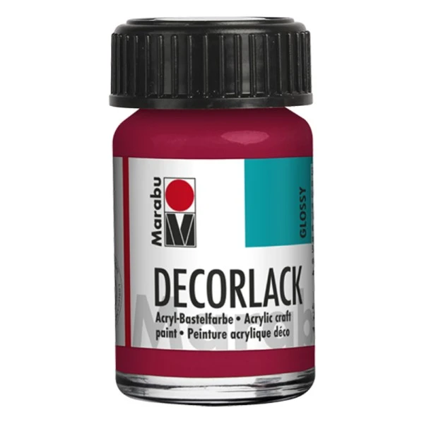 Vernis acrylique "Decorlack" - 15 ml - Rouge carmin Marabu Peinture Acrylique Vernis Acrylique "Decorlack" - 15 Ml - Rouge Carmin -Creavea Shop vernis acrylique decorlack 15 ml rouge carmin p