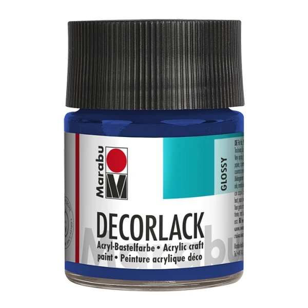 Vernis acrylique "Decorlack" - 50 ml - Bleu moyen Marabu Peinture Acrylique Vernis Acrylique "Decorlack" - 50 Ml - Bleu Moyen -Creavea Shop vernis acrylique decorlack 50 ml bleu moyen p