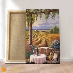 Peinture Par Numéros Peinture Numéro Vignoble Et Violon